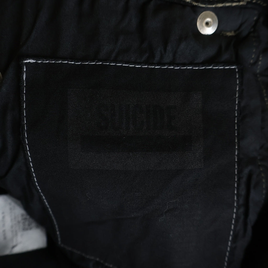 Rick Owens(リックオウエンス) 26SS VEGA JEANS ベガジーンズ コーティングデニムパンツ スリムフィットジーンズ ブラック RL01F2300-SDBK