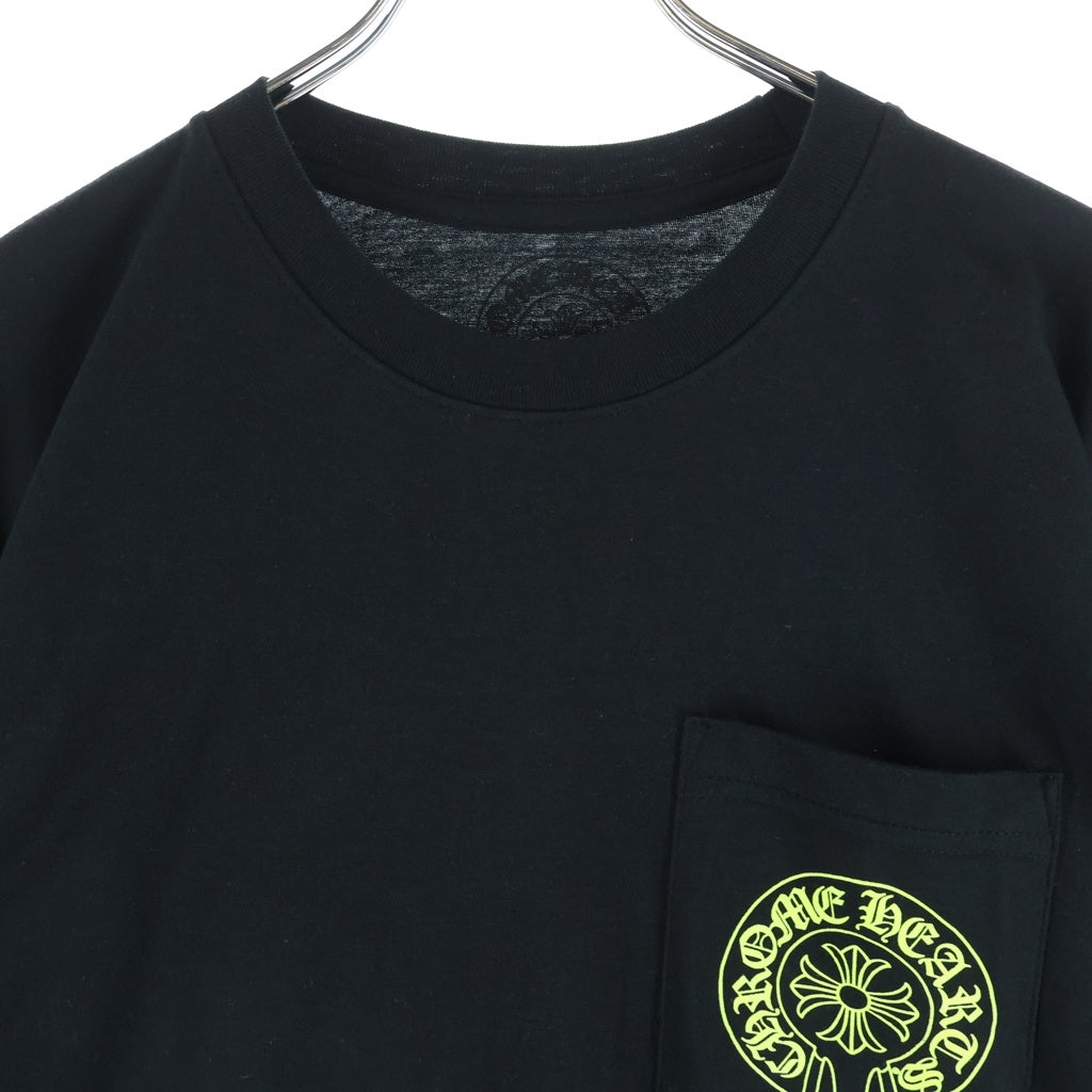 CHROME HEARTS(クロムハーツ) HORSESHOE S/S TEE BLACK/NEON YELLOW ホースシュー ショートスリーブ Tシャツ ブラック/イエロー