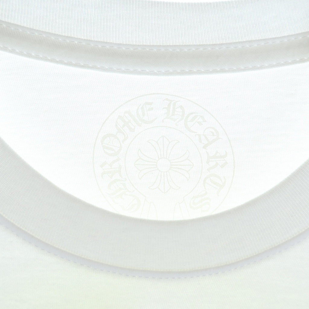 CHROME HEARTS(クロムハーツ) HORSESHOE S/S TEE WHITE/NEON YELLOW ホースシュー ショートスリーブ Tシャツ ホワイト/イエロー