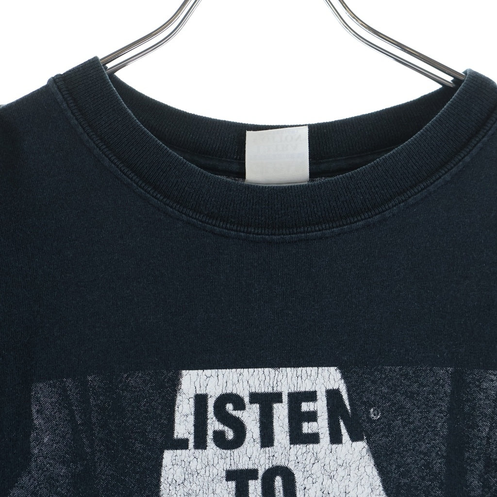 NUMBER (N)INE(ナンバーナイン) LISTEN TO THE SILENCE 9周年記念ツアーフォト半袖Tシャツ カットソー ブラック