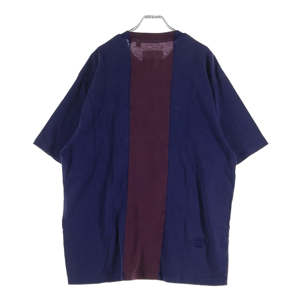 SUPREME(シュプリーム) 26SS ×MM6 Maison Margiela Split S/S Top メゾンマルジェラ スプリット ショートスリーブトップ 半袖Tシャツ カットソー ネイビー
