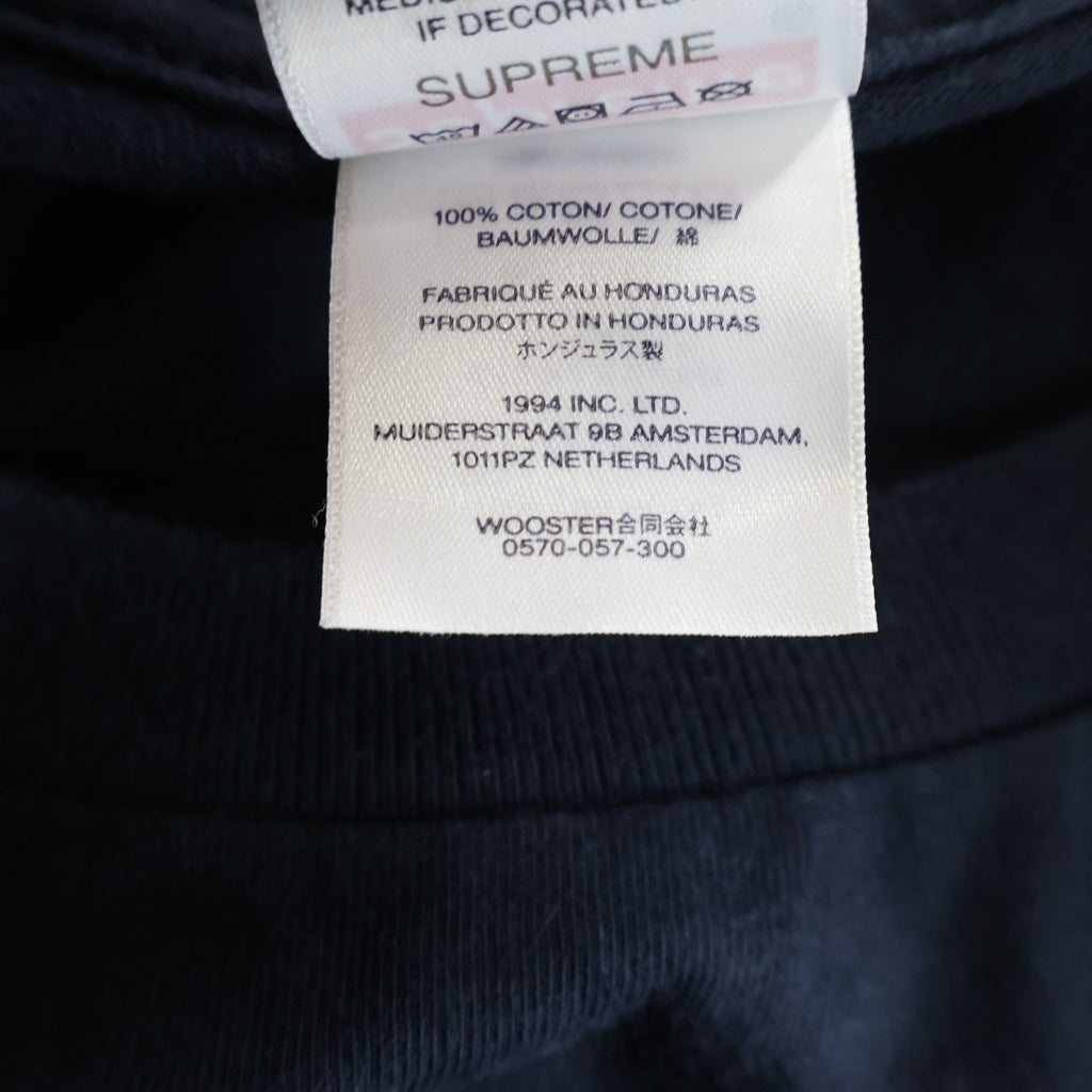 SUPREME(シュプリーム) 26SS Arabic Box Logo Tee アラビック ボックスロゴ 半袖Tシャツ カットソー ネイビー