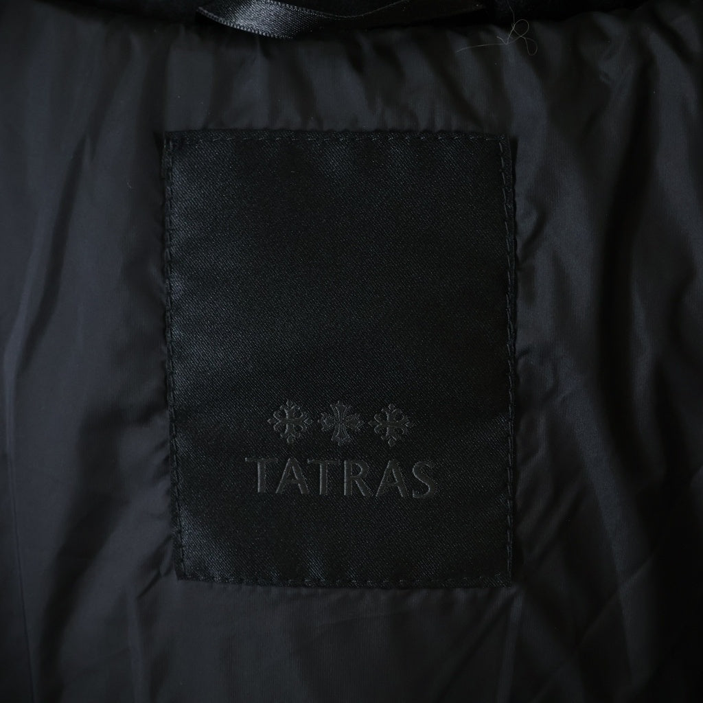 TATRAS(タトラス) 21AW AGORDO アゴルド マルチポケット フーデッド ジップアップ ダウンジャケット ブラック MTKE21A4148-D