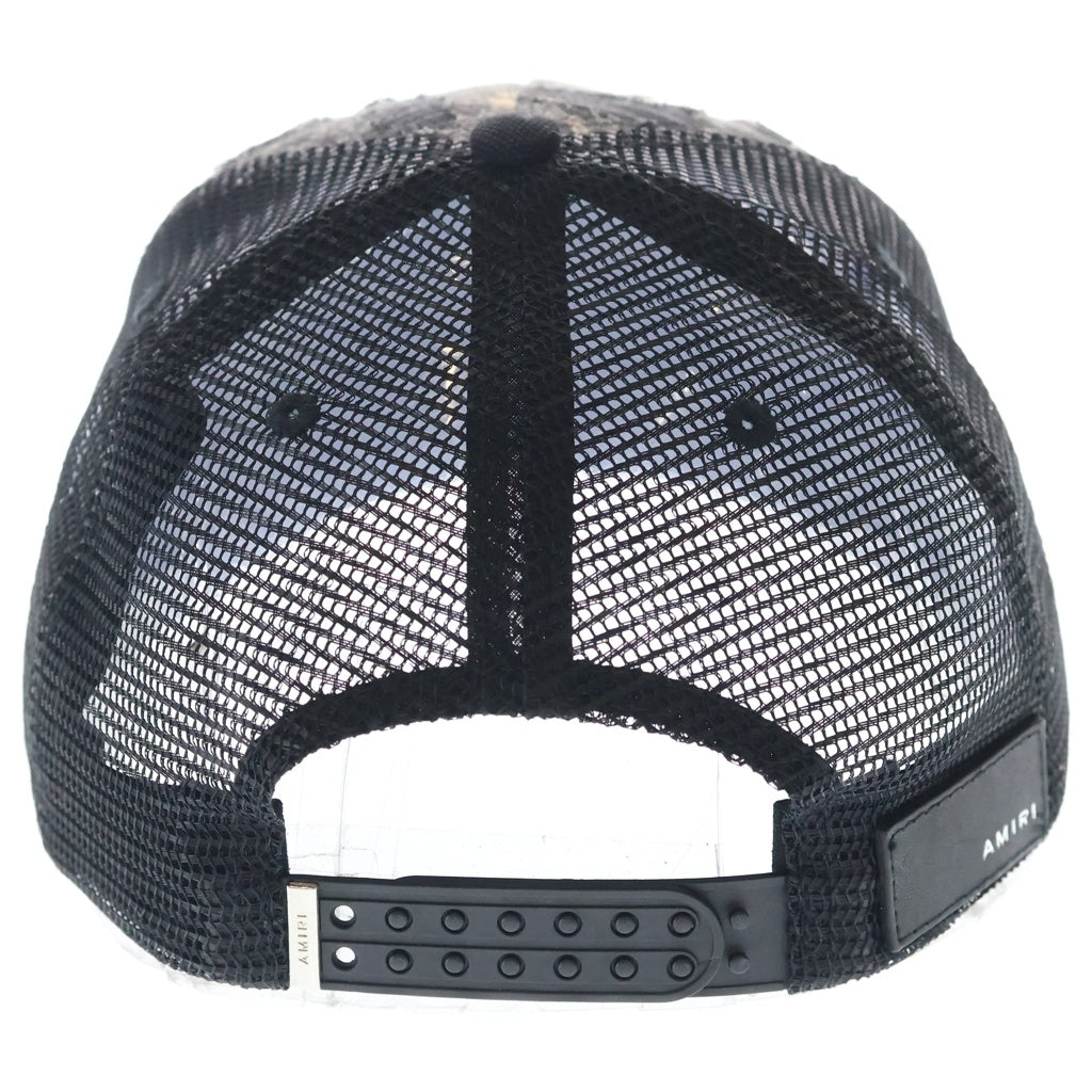 AMIRI(アミリ) BANDANA REPAIR LOGO CAP バンダナ リペア ロゴキャップ ブラック AMHATR1028