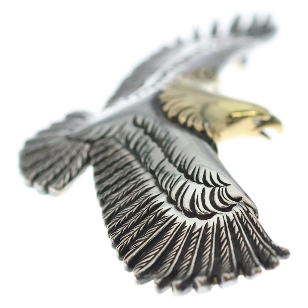 WING ROCK(ウィングロック) Eagle Pendant top Diamond-L 両目ダイヤ付きイーグルネックレストップ シルバー/ゴールド