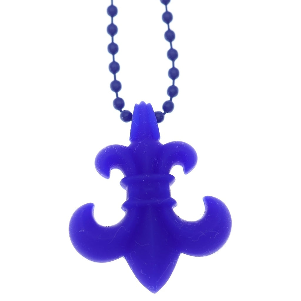 CHROME HEARTS(クロムハーツ) RUBBER BS FLUER BSフレア ラバーネックレス シリコン ブルー - ギャラ(国内レシート)