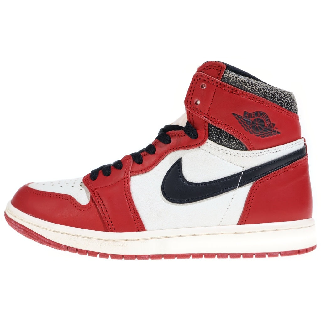NIKE(ナイキ) AIR JORDAN 1 HIGH OG DZ5485-612 エアジョーダン1 ロスト&ファウンド シカゴ ハイカットスニーカー ホワイト/レッド US8.5/26.5cm