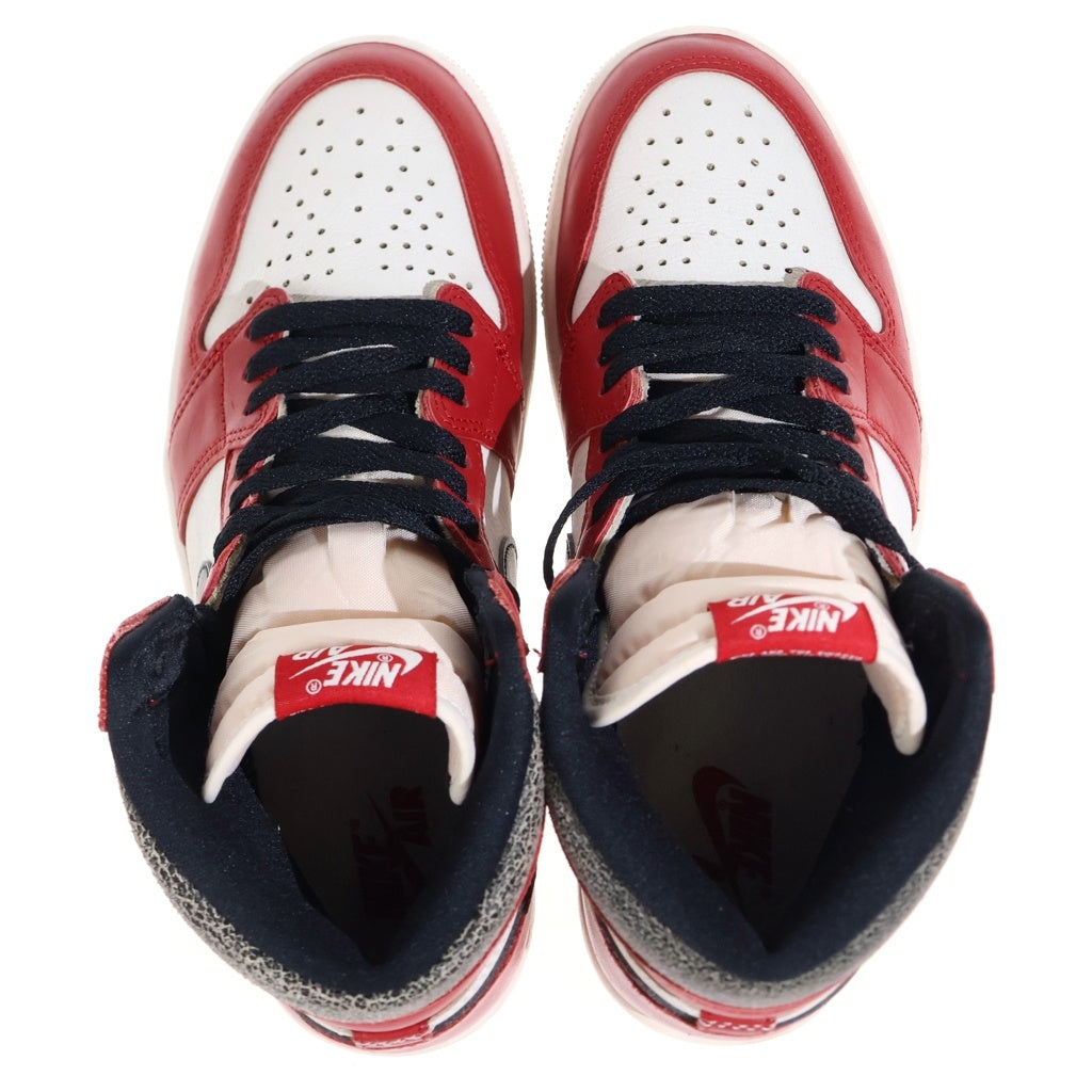 NIKE(ナイキ) AIR JORDAN 1 HIGH OG DZ5485-612 エアジョーダン1 ロスト&ファウンド シカゴ ハイカットスニーカー ホワイト/レッド US8.5/26.5cm
