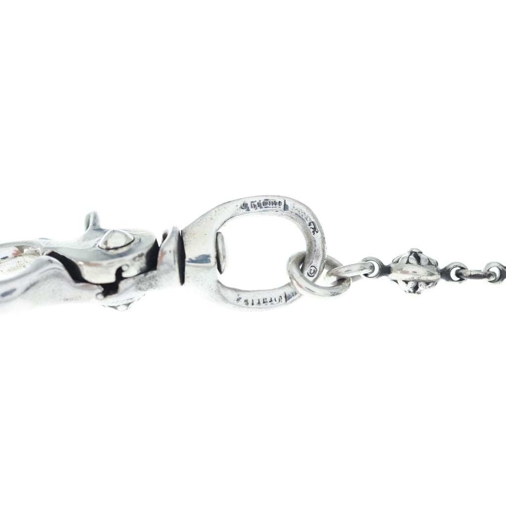 CHROME HEARTS(クロムハーツ) 1BALL SHORT-S/1クリップショート#1クロスボール ウォレットチェーン シルバー