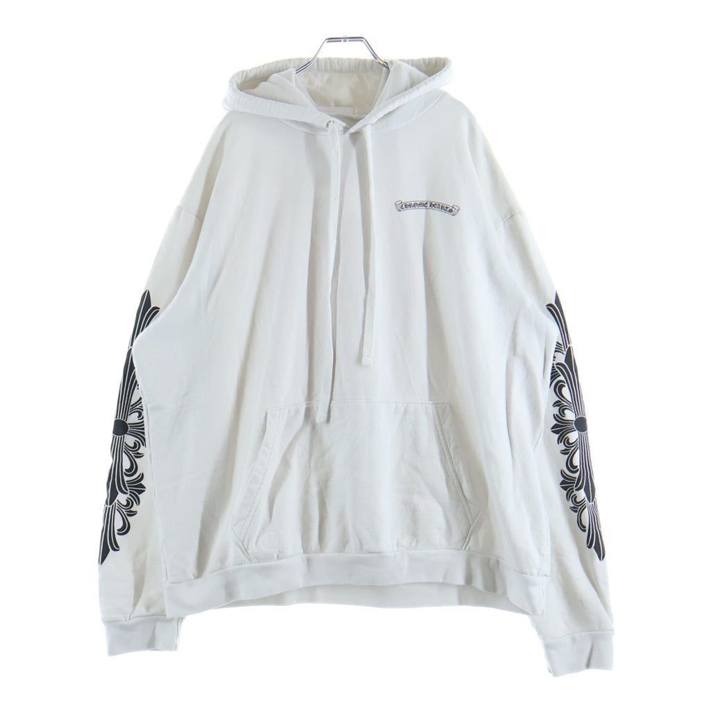 CHROME HEARTS(クロムハーツ) DAGGER EYE CHART HD PLVR ダガーアイチャートプルオーバー フーディ パーカー ホワイト