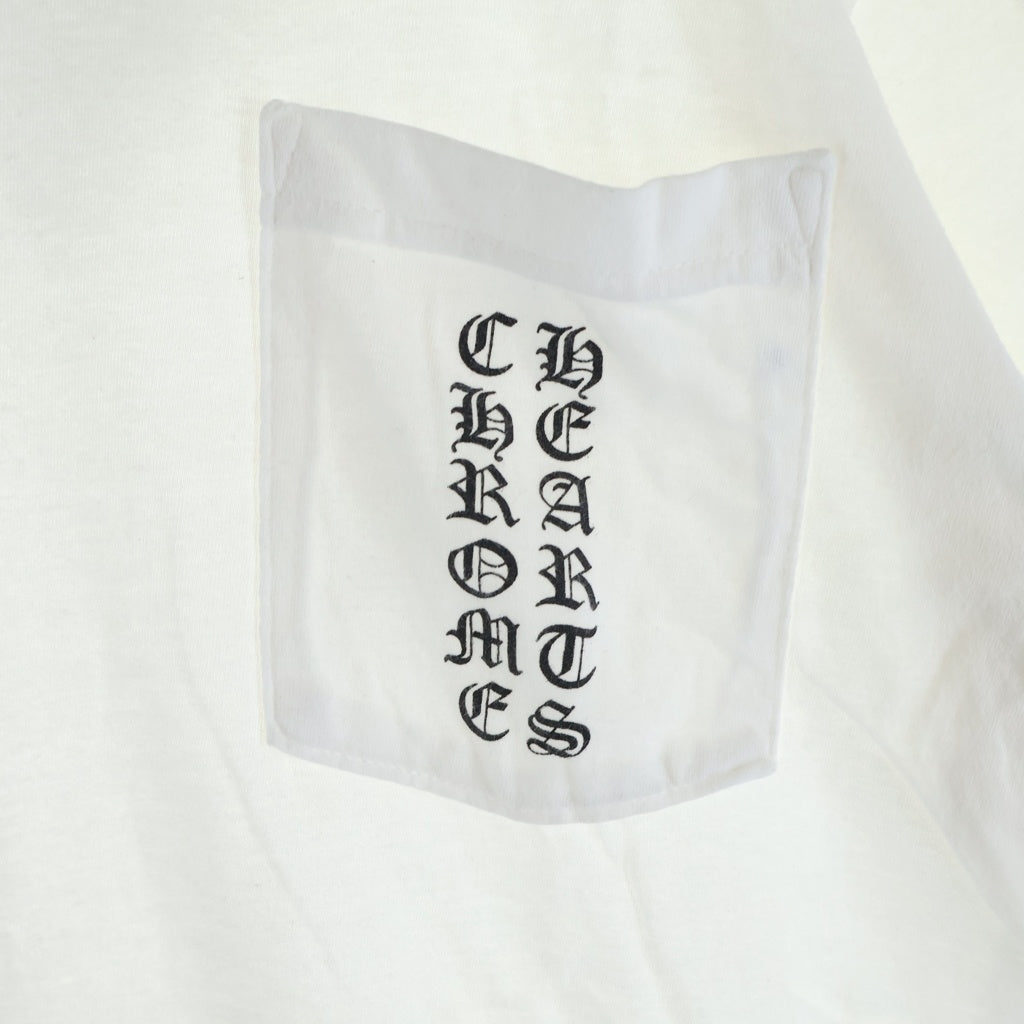 CHROME HEARTS(クロムハーツ) CH T-BAR T-SHRT 1 Tバーバックホースシュープリント 半袖Tシャツ カットソー ホワイト -