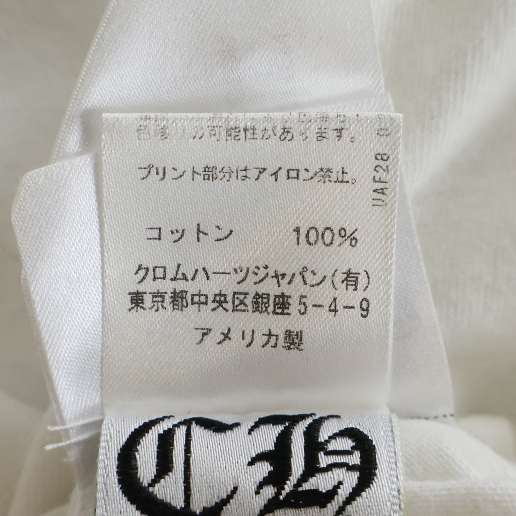 CHROME HEARTS(クロムハーツ) CH T-BAR T-SHRT 1 Tバーバックホースシュープリント 半袖Tシャツ カットソー ホワイト -