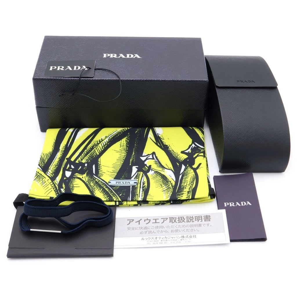 PRADA(プラダ) Symbole Sunglasses サイド シンボル ロゴ スクエア アイウェア サングラス ブラック