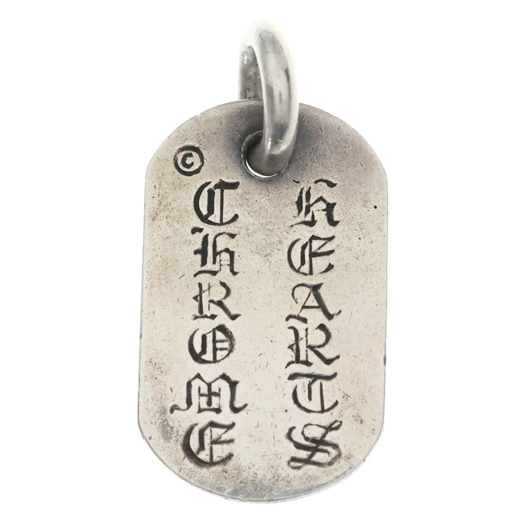 CHROME HEARTS(クロムハーツ) RAISED FRRL DOGTAG レイズドフローラルクロス ドッグタグ ペンダントトップ シルバー BCA302