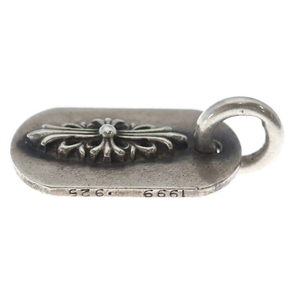 CHROME HEARTS(クロムハーツ) RAISED FRRL DOGTAG レイズドフローラルクロス ドッグタグ ペンダントトップ シルバー BCA302