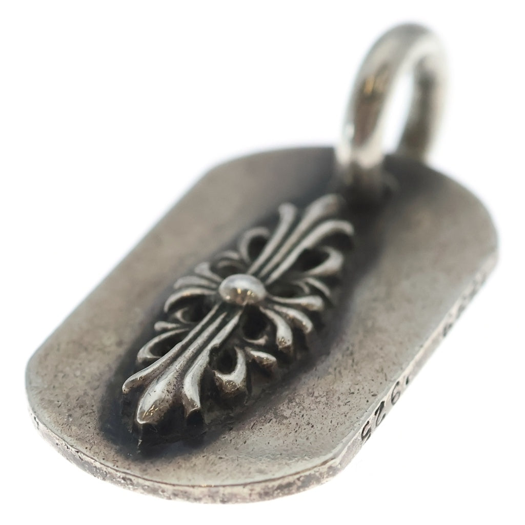 CHROME HEARTS(クロムハーツ) RAISED FRRL DOGTAG レイズドフローラルクロス ドッグタグ ペンダントトップ シルバー BCA302