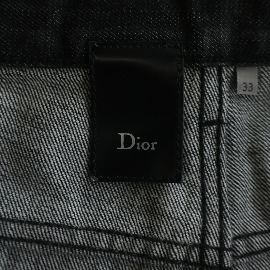 Dior HOMME(ディオールオム) 08AW 5ポケット ストレートデニムパンツ 8H3110530184 ブラック