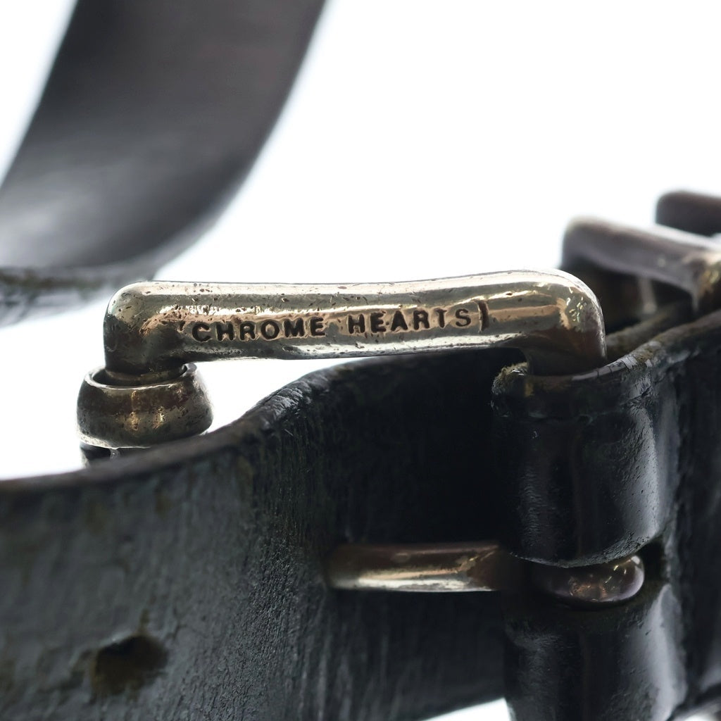 CHROME HEARTS(クロムハーツ) OLD BLT ROLLER 3PC1.0inch オールド 3PCローラーバックル レザーベルト シルバー