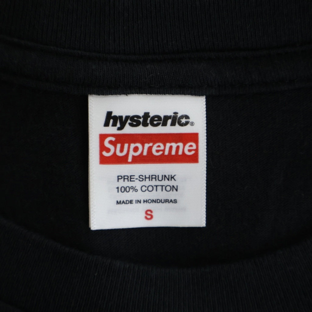 SUPREME(シュプリーム) 24AW ×Hysteric Glamour Pin Up Tee ヒステリックグラマー ピンナップ 半袖Tシャツ カットソー ブラック