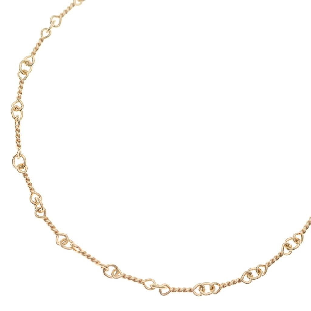 CHROME HEARTS(クロムハーツ) 22K NECKCHAIN T20 ツイストチェーンネックレス 20inch ゴールド BCA015
