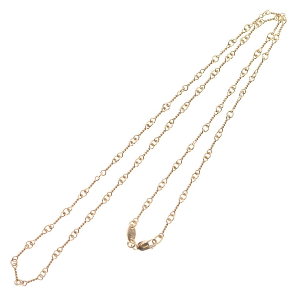 CHROME HEARTS(クロムハーツ) 22K NECKCHAIN T20 ツイストチェーンネックレス 20inch ゴールド BCA015