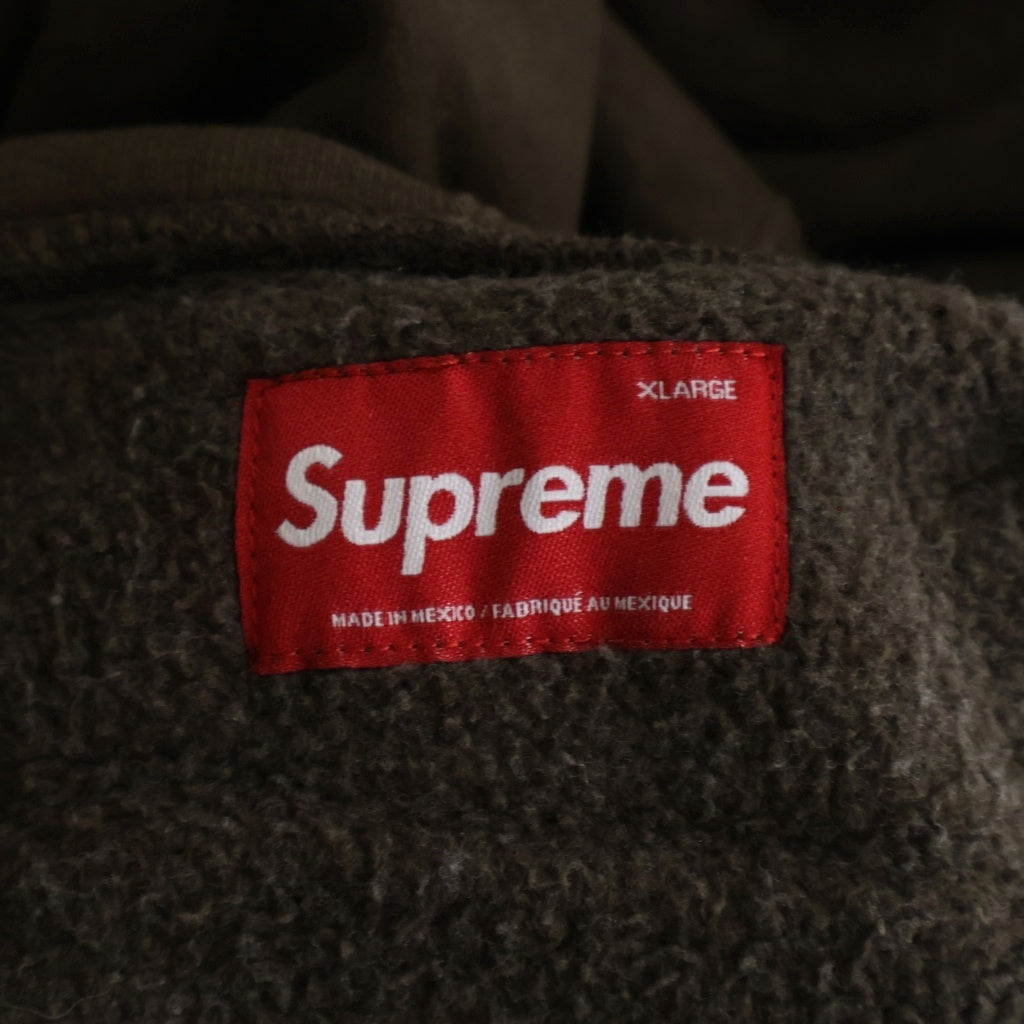 SUPREME(シュプリーム) 25AW Small Box Zip Up Hooded Sweatshirt スモールボックス ジップアップフーディー ジップパーカー ブラウン