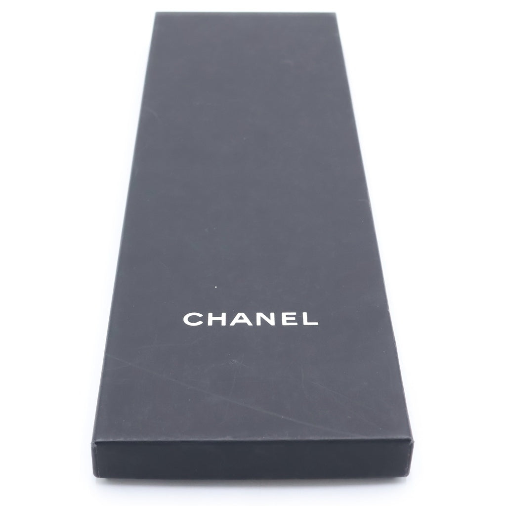 CHANEL(シャネル) 総柄 シルクネクタイ ブルー