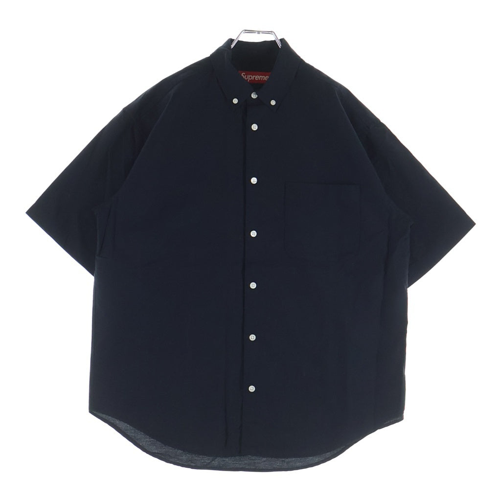 SUPREME(シュプリーム) Loose Fit Oxford S/S Shirt ルーズフィット オックスフォード 半袖シャツ ブラック