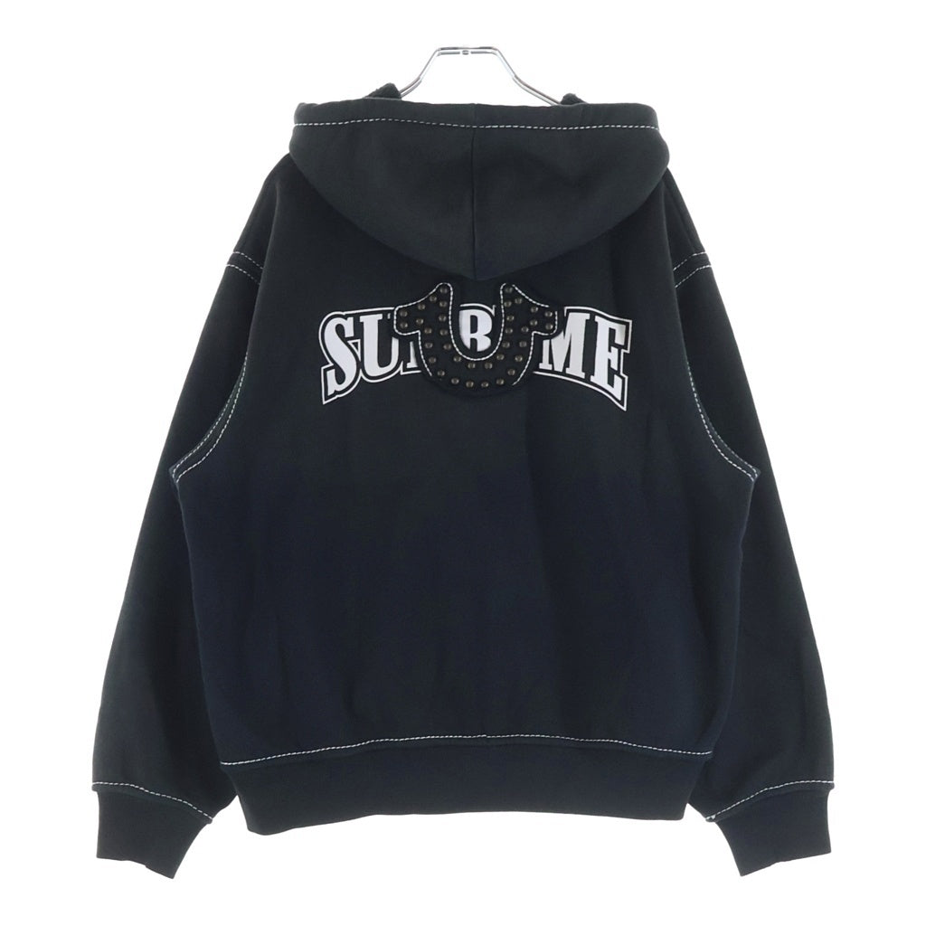 SUPREME(シュプリーム) 25AW ×True Religion Zip Up Hooded Sweatshirt トゥルーレリジョン ジップアップフーディースウェット パーカー ブラック