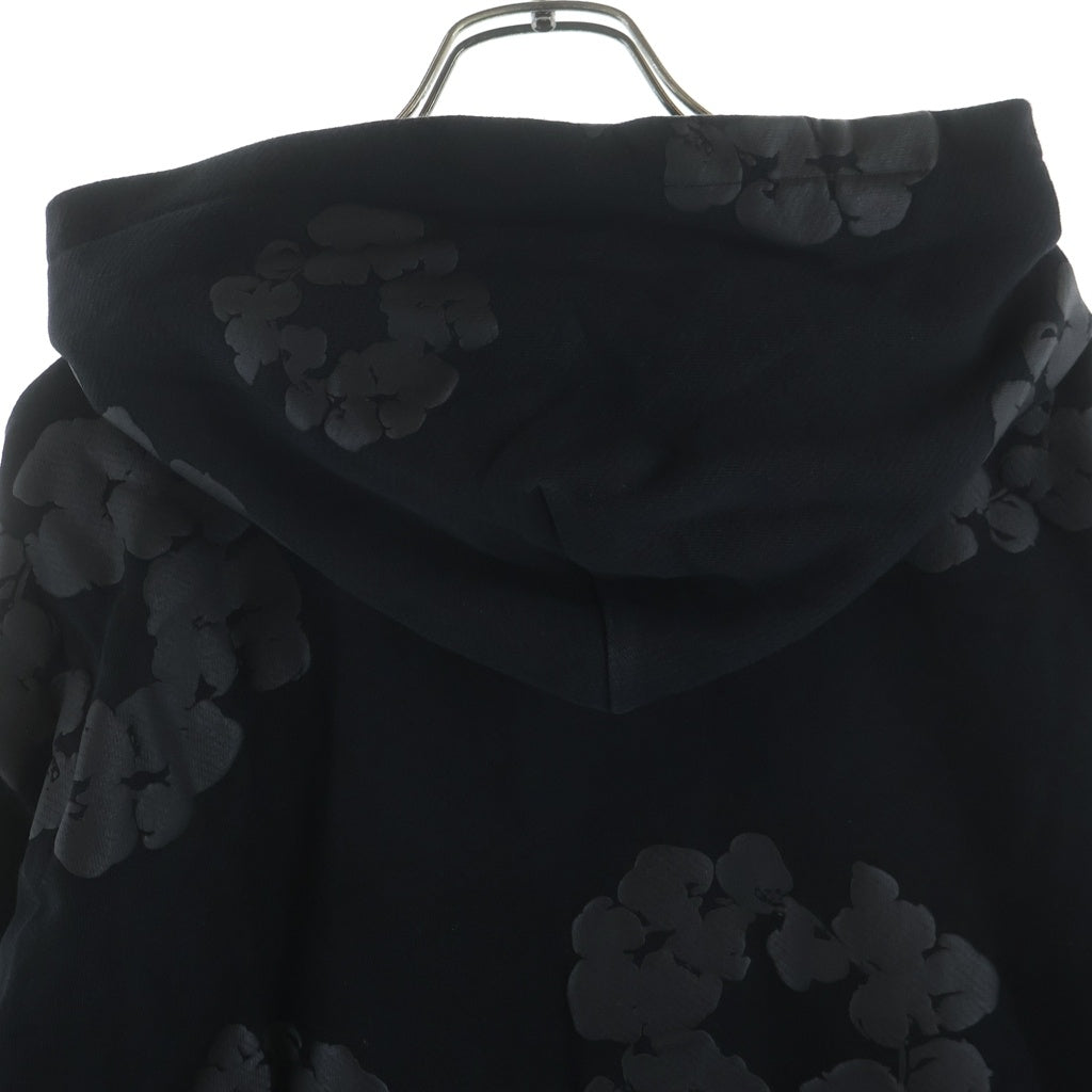 DENIM TEARS(デニムティアーズ) Mono Wreath Hoodie モノリース プルオーバーフーディー パーカー ブラック