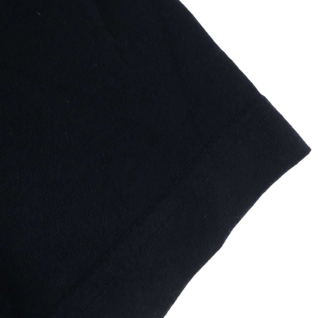 CHROME HEARTS(クロムハーツ) VERTICAL LOGO バーティカル ロゴ プリント 半袖カットソー Tシャツ ブラック/イエロー