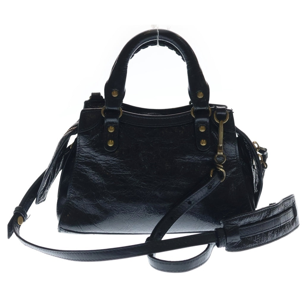 BALENCIAGA(バレンシアガ) 22AW Neo Classic Mini ネオクラシックミニ レザーショルダーバッグ ブラック 693913 レディース