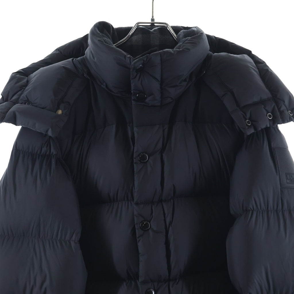 BURBERRY(バーバリー) 22AWデタッチャブルスリーブ ノバチェック ジップアップ ダウンジャケット ブラック 1759-262