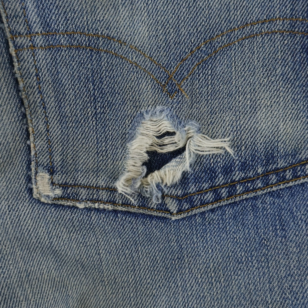 Levi's(リーバイス) 70S VINTAGE 501 66前期 ボタン裏刻印6 スモールe 並行ステッチ ボタンフライ ストレートデニムパンツ