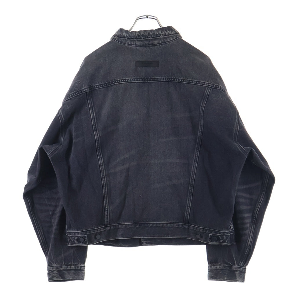 FEAR OF GOD ESSENTIALS(フィアオブゴッド エッセンシャルズ) 22SS ボタンフライデニムジャケット ブラック 202BT212041F
