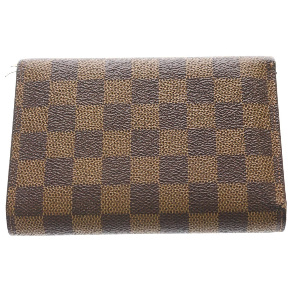LOUIS VUITTON(ルイヴィトン) ダミエ ポルトトレゾール エテュイ パピエ 3つ折り財布 ブラウン N61202 レディース