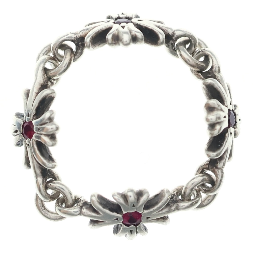 CHROME HEARTS(クロムハーツ) TNY E CH PLS P RUB タイニーECHプラス リング PAVEルビー シルバー