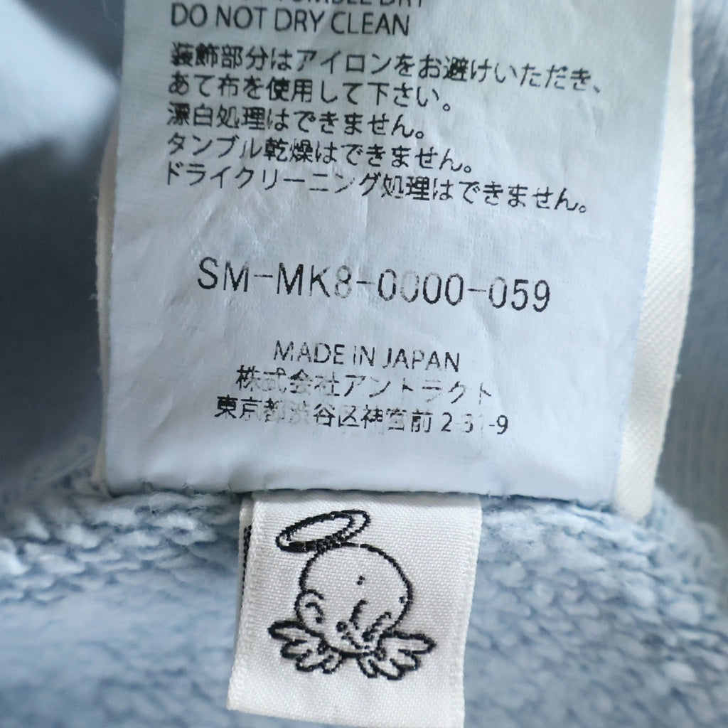 SAINT MICHAEL(セントマイケル) 26SS BABY MICHAEL HOODIE ベイビーマイケルフーディー プルオーバーパーカー ブルー SM-MK8-0000-059