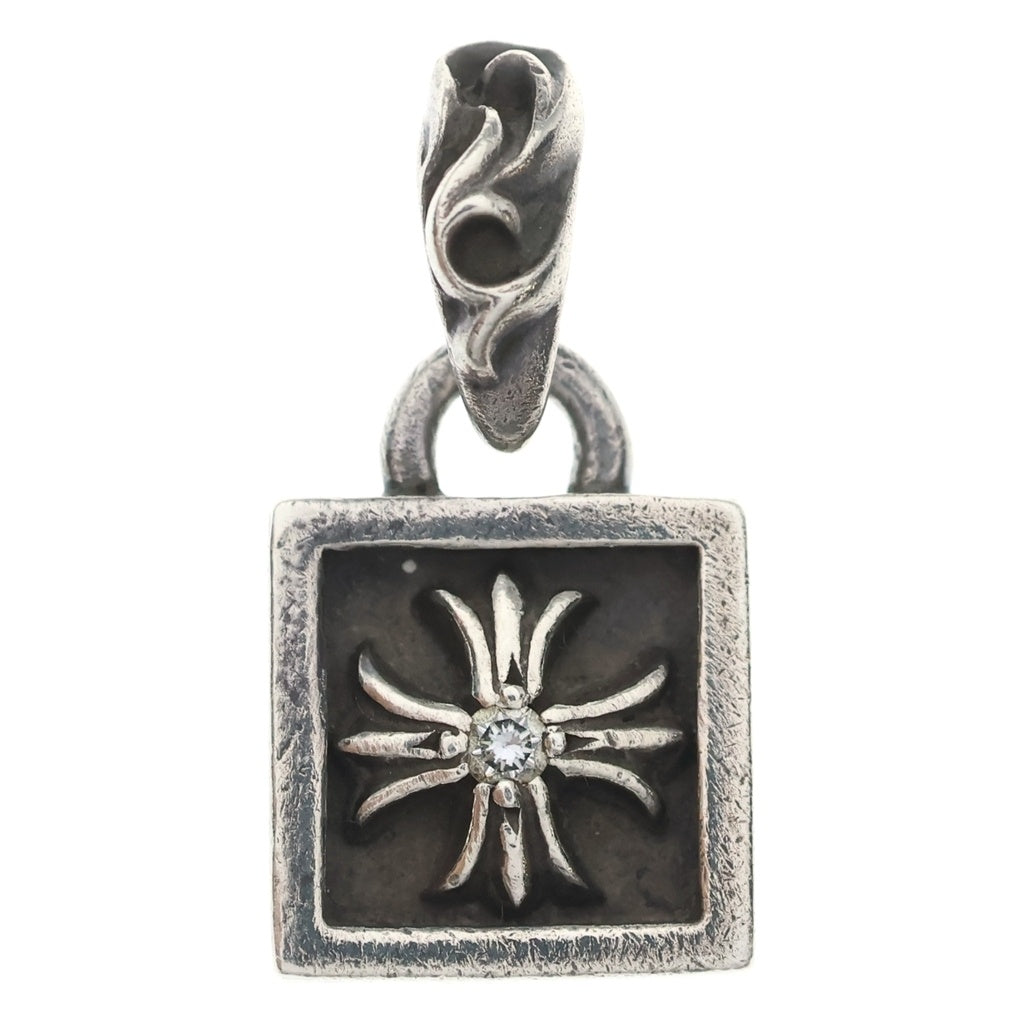 CHROME HEARTS(クロムハーツ) FRAMED CH PLUS 1DIA フレームドCHプラス 1ダイヤ ペンダントトップ ゴールド BCA047
