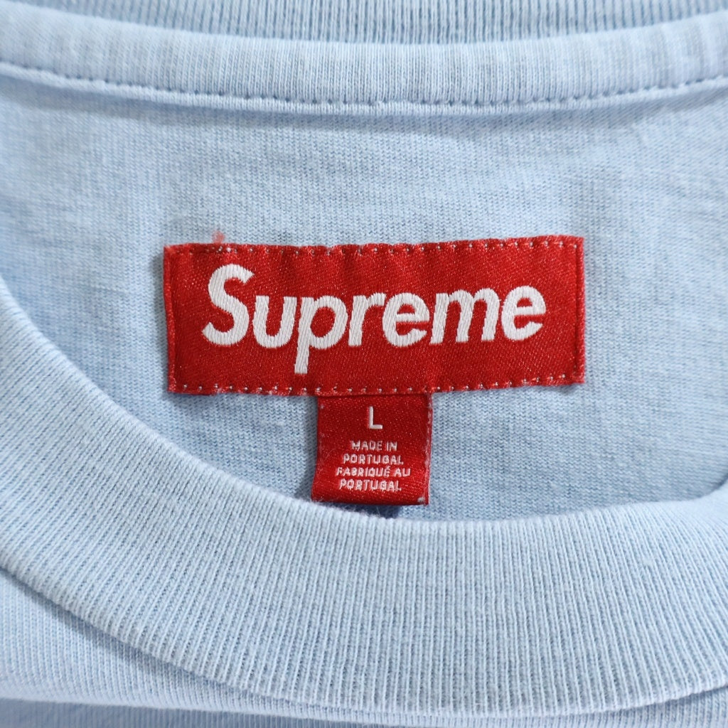 SUPREME(シュプリーム) 26SS Raised Script S/S Top レイズドスクリプト 半袖Tシャツ カットソー ライトブルー