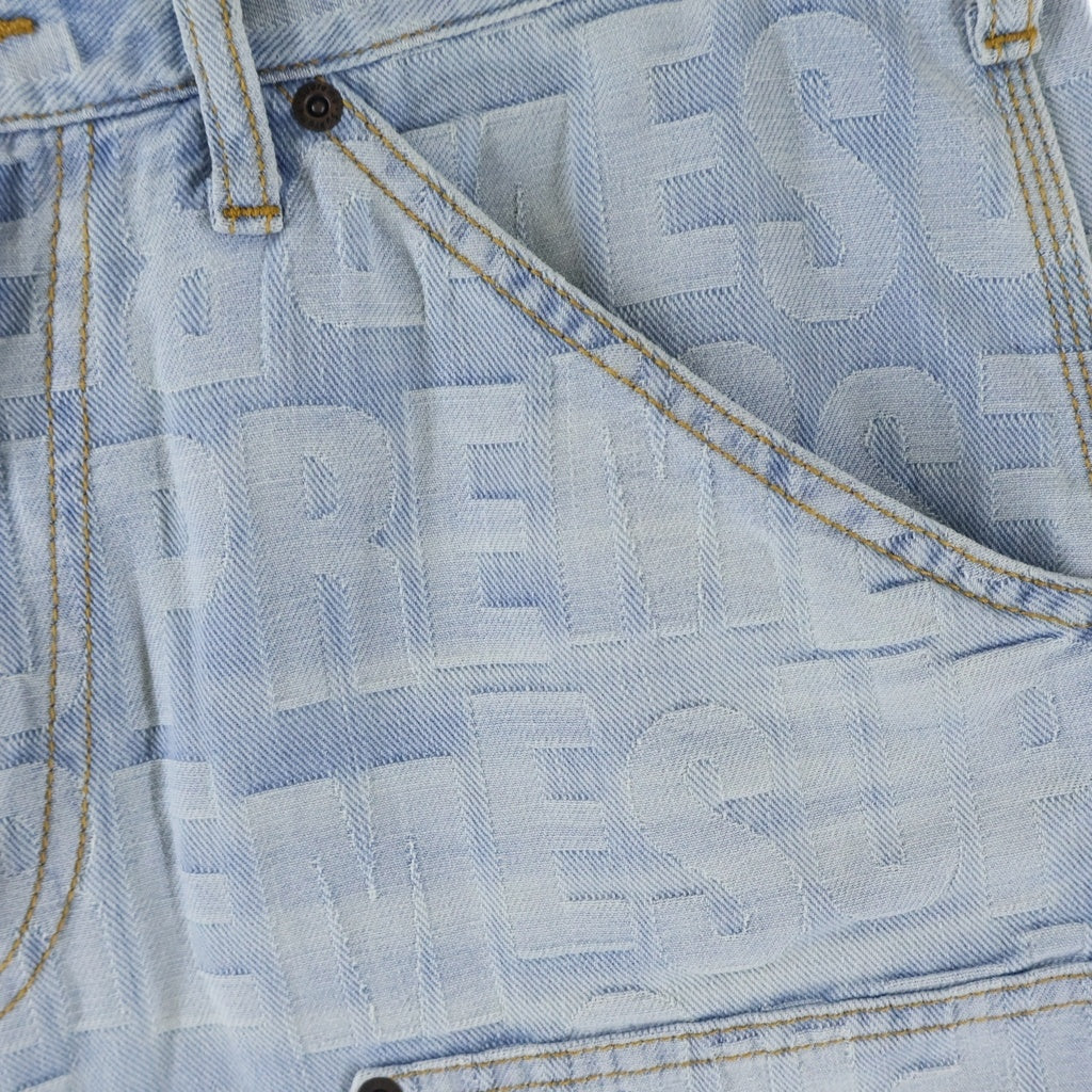 SUPREME(シュプリーム) 26SS Repeat Jacquard Double Knee Denim Short リピートジャガード ダブルニーデニムショーツ インディゴ