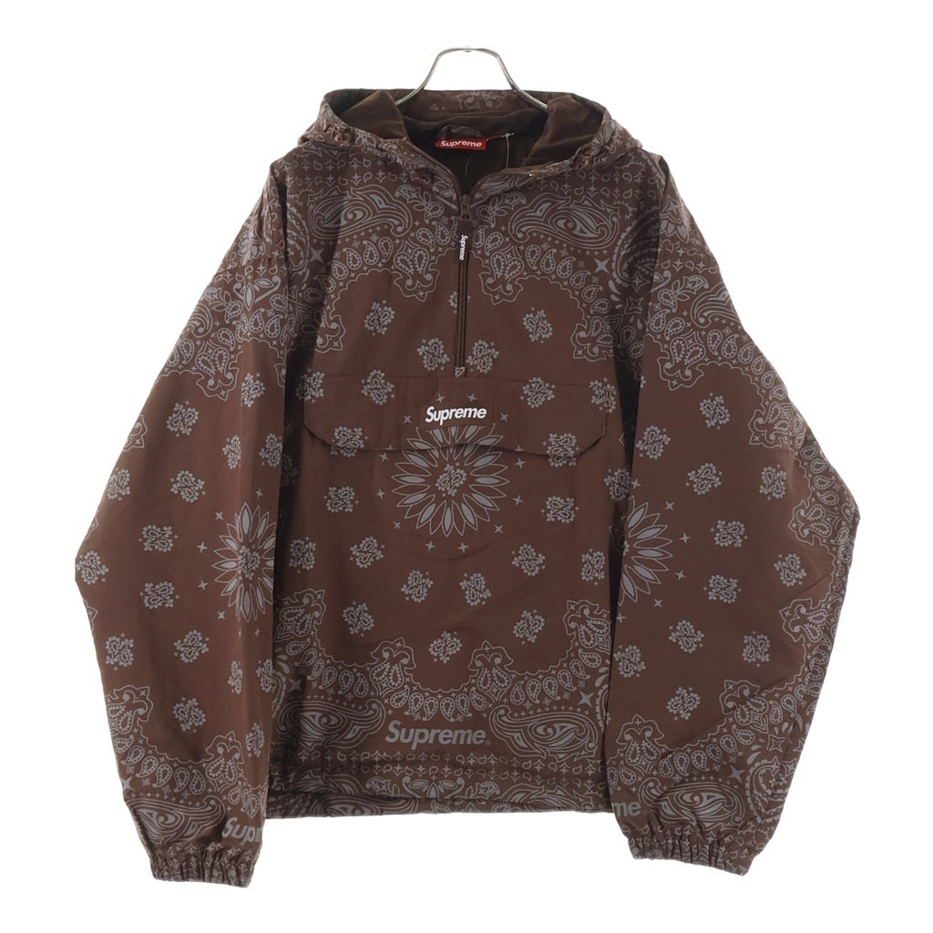 SUPREME(シュプリーム) 26SS Reflective Bandana Anorak リフレクティブバンダナアノラック フーディー ブラウン