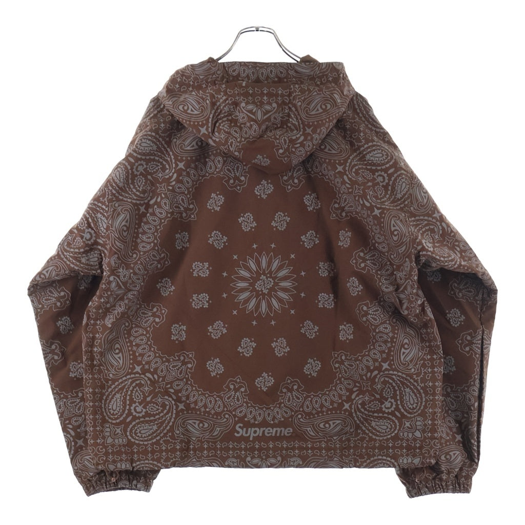 SUPREME(シュプリーム) 26SS Reflective Bandana Anorak リフレクティブバンダナアノラック フーディー ブラウン