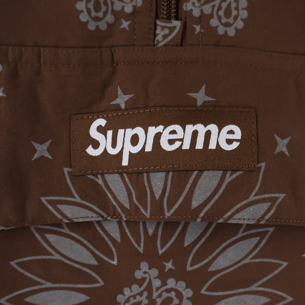 SUPREME(シュプリーム) 26SS Reflective Bandana Anorak リフレクティブバンダナアノラック フーディー ブラウン