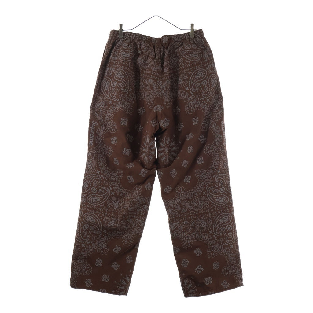 SUPREME(シュプリーム) 26SS Reflective Bandana Track Pant リフレクティブバンダナ トラックパンツ ブラウン