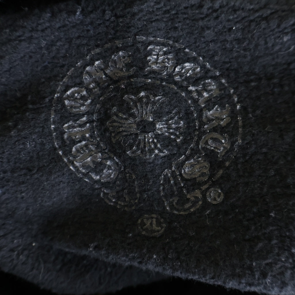 CHROME HEARTS(クロムハーツ) SWTSHRT HD ZIP FUCK YOU アームフローラル バックホースシュー プリントジップアップスウェットパーカー フーディー ブラック