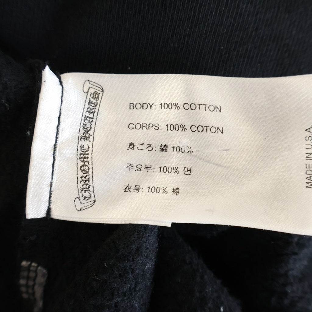 CHROME HEARTS(クロムハーツ) SWTSHRT HD ZIP FUCK YOU アームフローラル バックホースシュー プリントジップアップスウェットパーカー フーディー ブラック