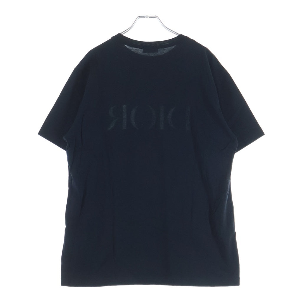 DIOR(ディオール) 21SS LOGO TEE ロゴ刺繍 クルーネック 半袖Tシャツ カットソー ネイビー 183J685A0677
