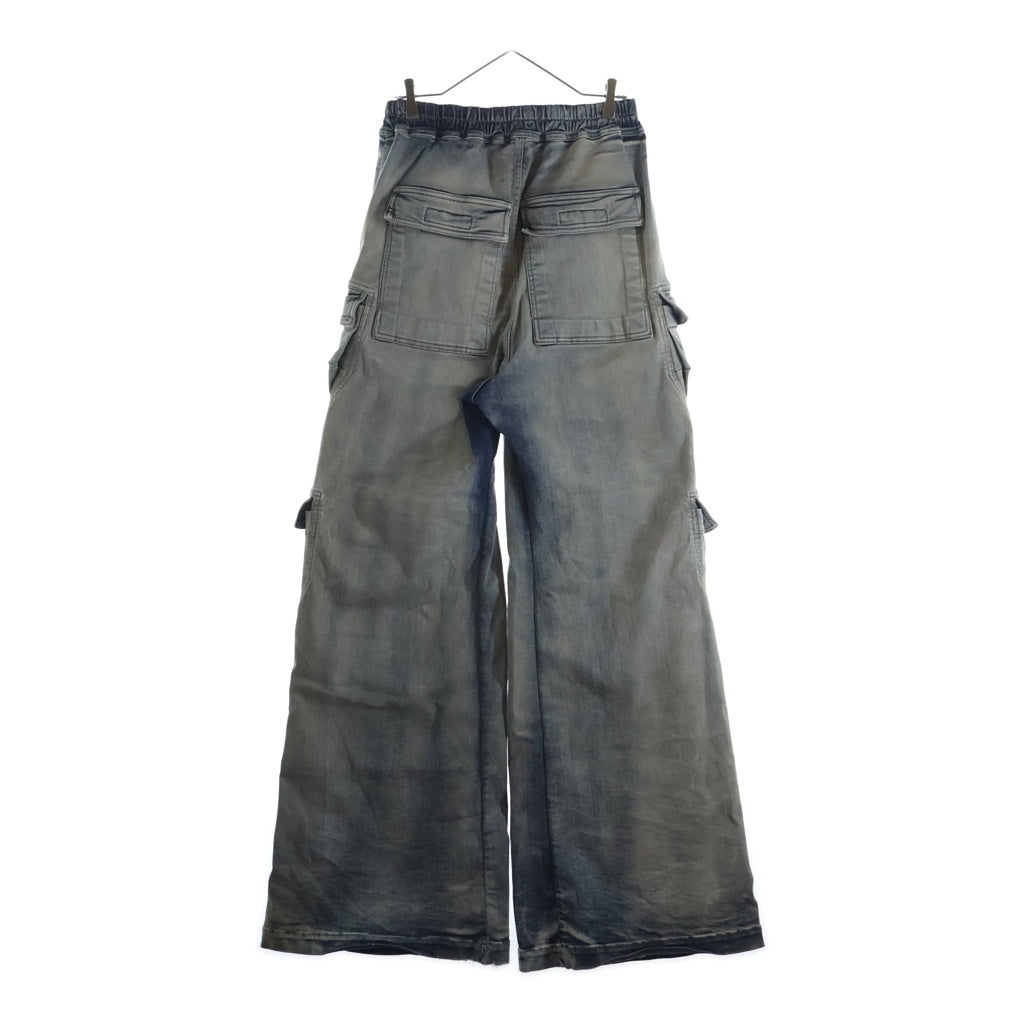 Rick Owens(リックオウエンス) 24AW Double Cargo Jumbo Belas ダブルジャンボカーゴベラ デニムパンツ インディゴ DU02D2398-SKY