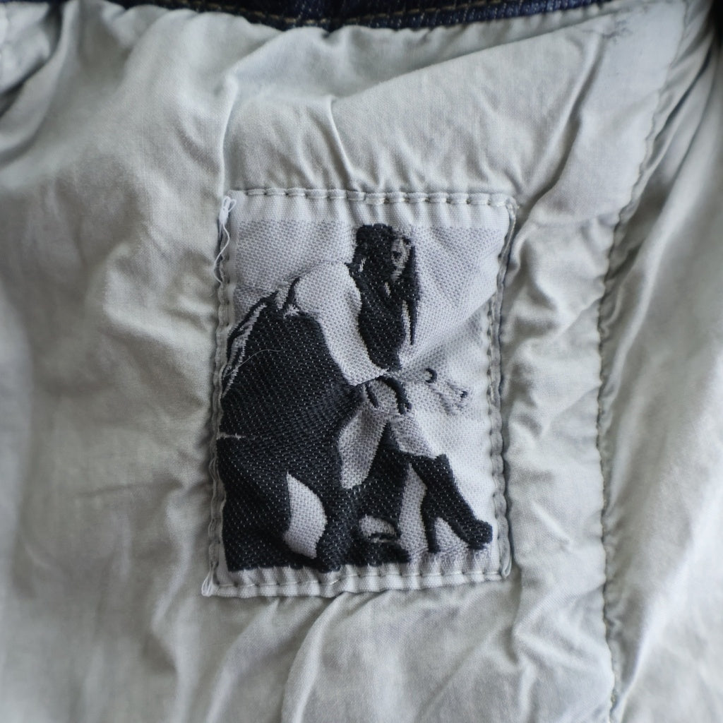 Rick Owens(リックオウエンス) 24AW Double Cargo Jumbo Belas ダブルジャンボカーゴベラ デニムパンツ インディゴ DU02D2398-SKY